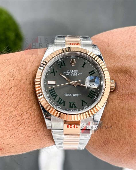 rolex wimbeldon 41mm gold and silver|rolex wimbledon 41 for sale.